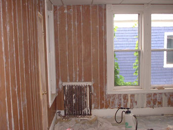 Office Interior before with walls and radiator