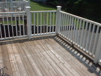 Second Floor Deck from above before repainting