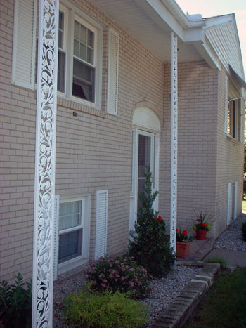 Wrought Iron Accents on home after Meticulous Painters